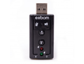 Adaptador de Som USB Exbom 5.1