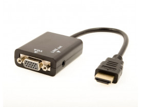 Conversor HDMI para VGA com áudio
