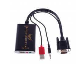 Conversor VGA para HDMI com áudio AU-11