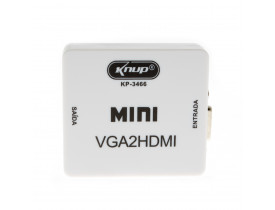 Conversor VGA para HDMI com áudio