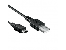 Cabo USB - mini USB 1,5m Preto 