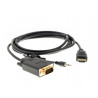Cabo Conversor HDMI para VGA macho Com Áudio 1,8m