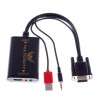 Conversor VGA para HDMI com áudio AU-11